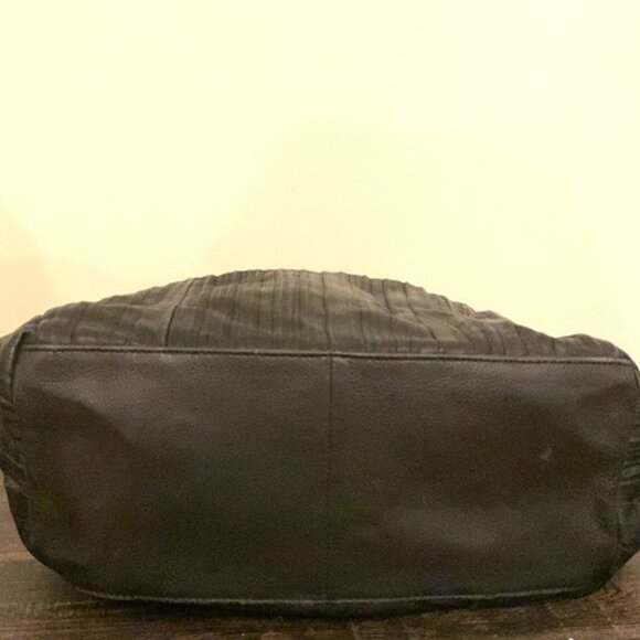 B. Makowsky Leather Moscow Sachel Handbag - Black - Picture 8 of 10